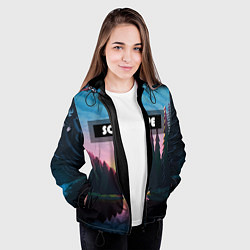 Куртка с капюшоном женская SCOPE, цвет: 3D-черный — фото 2