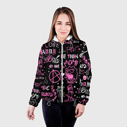 Куртка с капюшоном женская LIL PEEP, цвет: 3D-белый — фото 2
