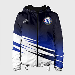 Куртка с капюшоном женская CHELSEA разминочная 1920, цвет: 3D-черный