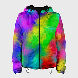 Куртка с капюшоном женская Multicolored, цвет: 3D-черный