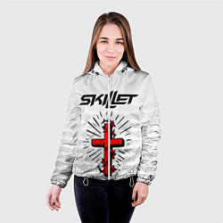 Куртка с капюшоном женская SKILLET, цвет: 3D-белый — фото 2