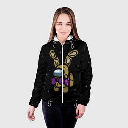 Куртка с капюшоном женская AMONG US, цвет: 3D-белый — фото 2