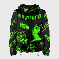 Куртка с капюшоном женская KIZARU HAUNTED FAMILY, цвет: 3D-черный