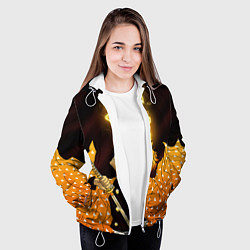 Куртка с капюшоном женская ЗЕНИЦУ, цвет: 3D-белый — фото 2