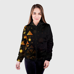 Куртка с капюшоном женская Geometry, цвет: 3D-черный — фото 2