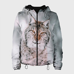 Куртка с капюшоном женская Рысь, цвет: 3D-черный