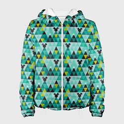 Куртка с капюшоном женская Mickey pattern, цвет: 3D-белый