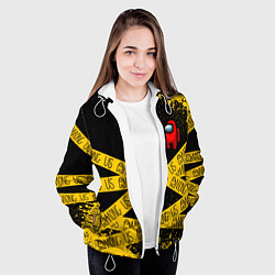 Куртка с капюшоном женская AMONG US Амонг Ас, цвет: 3D-белый — фото 2