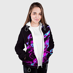 Куртка с капюшоном женская НЕОНОВЫЙ ТАНДЖИРО, цвет: 3D-белый — фото 2