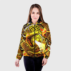 Куртка с капюшоном женская CS GO DRAGON LORE, цвет: 3D-черный — фото 2