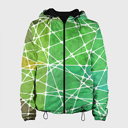Куртка с капюшоном женская Абстракция камень, цвет: 3D-черный