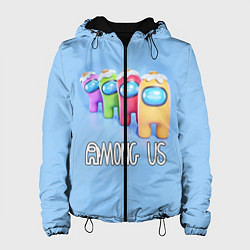 Куртка с капюшоном женская AMONG US, цвет: 3D-черный