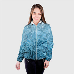 Куртка с капюшоном женская Иней, цвет: 3D-белый — фото 2