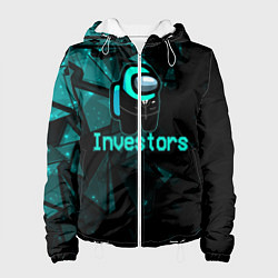 Куртка с капюшоном женская Among Us Investors, цвет: 3D-белый