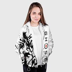 Куртка с капюшоном женская Ghost of Tsushima, цвет: 3D-белый — фото 2