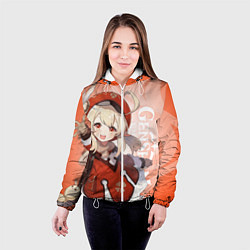 Куртка с капюшоном женская GENSHIN IMPACT, КЛИ, цвет: 3D-белый — фото 2