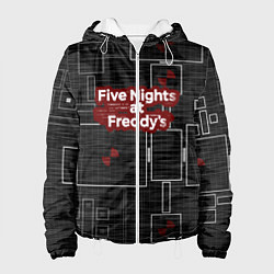 Куртка с капюшоном женская Five Nights At Freddy, цвет: 3D-белый