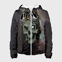 Женская куртка Череп в космосе
