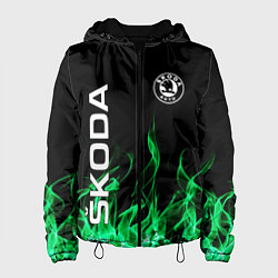 Куртка с капюшоном женская SKODA, цвет: 3D-черный