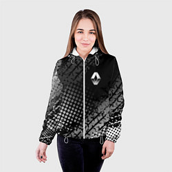 Куртка с капюшоном женская Renault, цвет: 3D-белый — фото 2