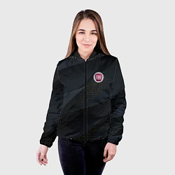 Куртка с капюшоном женская FIAT ФИАТ S, цвет: 3D-черный — фото 2