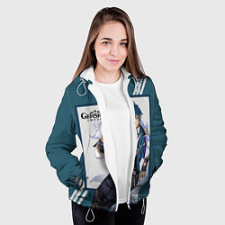 Куртка с капюшоном женская Кэйа - Genshin Impact, цвет: 3D-белый — фото 2