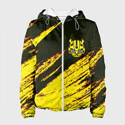 Куртка с капюшоном женская Bumblebee, цвет: 3D-белый