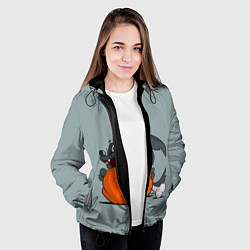 Куртка с капюшоном женская Приятного аппетита, цвет: 3D-черный — фото 2