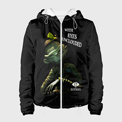 Куртка с капюшоном женская Little Nightmares длиннорукий, цвет: 3D-белый