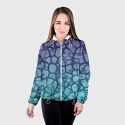 Куртка с капюшоном женская Тернии, цвет: 3D-белый — фото 2