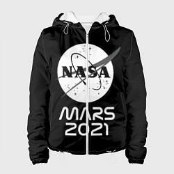 Куртка с капюшоном женская NASA Perseverance, цвет: 3D-белый