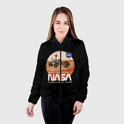 Куртка с капюшоном женская NASA - Perseverance, цвет: 3D-черный — фото 2