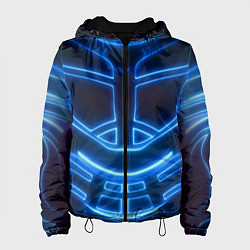 Куртка с капюшоном женская Неоновая броня Neon Armor, цвет: 3D-черный