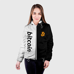 Куртка с капюшоном женская БИТКОИН BITCOIN Z, цвет: 3D-белый — фото 2