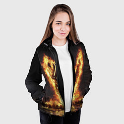 Куртка с капюшоном женская ВИКИНГИ VIKINGS V, цвет: 3D-черный — фото 2