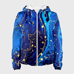 Куртка с капюшоном женская СИНИЙ ГРАНИТ, цвет: 3D-белый