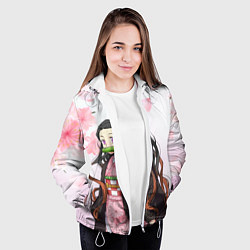 Куртка с капюшоном женская НЕЗУКА NEZUKO, цвет: 3D-белый — фото 2