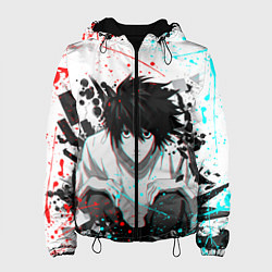 Куртка с капюшоном женская DEATH NOTE ТЕТРАДЬ СМЕРТИ, цвет: 3D-черный