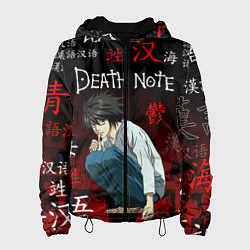 Куртка с капюшоном женская ТЕТРАДЬ СМЕРТИ, цвет: 3D-черный