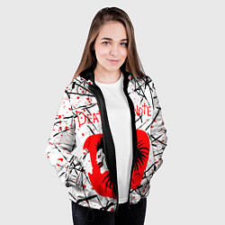 Куртка с капюшоном женская ТЕТРАДЬ СМЕРТИ, цвет: 3D-черный — фото 2