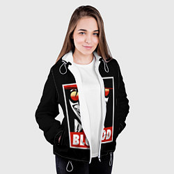 Куртка с капюшоном женская Hellsing, цвет: 3D-белый — фото 2