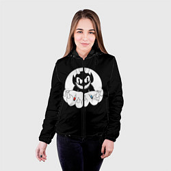 Куртка с капюшоном женская CUPHEAD THE MATRIX, цвет: 3D-черный — фото 2