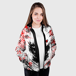 Куртка с капюшоном женская ТОКИЙСКИЙ ГУЛЬ КЕН КАНЕКИ, цвет: 3D-черный — фото 2