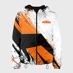 Куртка с капюшоном женская KTM КТМ Z, цвет: 3D-черный
