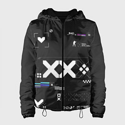 Куртка с капюшоном женская Desert Eagle: Printstream Graphite, цвет: 3D-черный