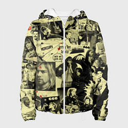 Куртка с капюшоном женская РОК КУМИРЫ, цвет: 3D-белый