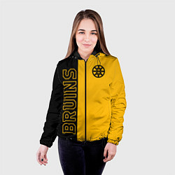 Куртка с капюшоном женская NHL BOSTON BRUINS, цвет: 3D-черный — фото 2
