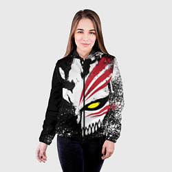 Куртка с капюшоном женская БЛИЧ МАСКА BLEACH, цвет: 3D-черный — фото 2