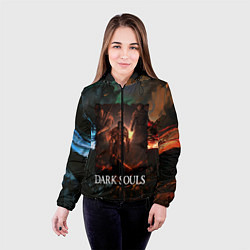 Куртка с капюшоном женская DARKSOULS ТЕМНЫЕ ДУШИ, цвет: 3D-черный — фото 2