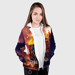 Куртка с капюшоном женская DARKSOULS RPG, цвет: 3D-белый — фото 2